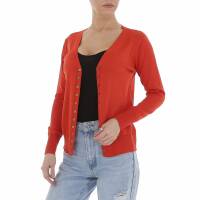 Damen Strickjacke von White ICY Gr. One Size - orange