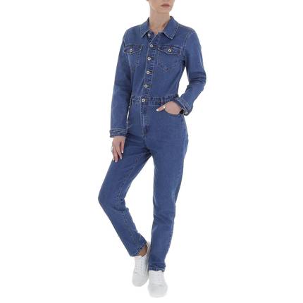 Damen Langer Jumpsuit von Laulia Gr. M/38 - blue