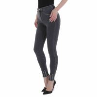 Damen High Waist Jeans von Laulia - grey