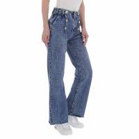 Damen High Waist Jeans von Laulia - blue