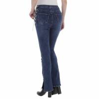 Damen Bootcut Jeans von Laulia - blue