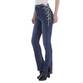 Damen Bootcut Jeans von Laulia - blue