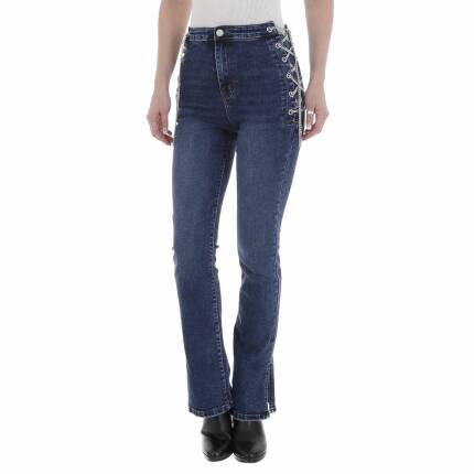 Damen Bootcut Jeans von Laulia Gr. L/40 - blue