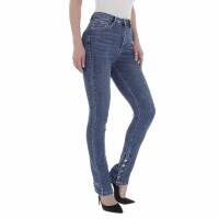 Damen High Waist Jeans von Laulia - blue