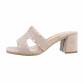 Damen Sandaletten - beige Gr. 36