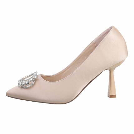 Damen High-Heel Pumps - beige