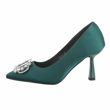 Damen High-Heel Pumps - green Gr. 36