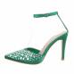 Damen Sandaletten - green - 12 Paar