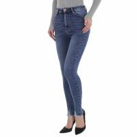 Damen High Waist Jeans von Laulia - blue