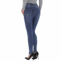 Damen High Waist Jeans von Laulia - blue