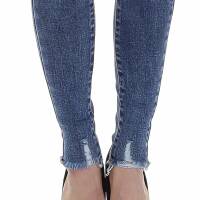 Damen High Waist Jeans von Laulia - blue