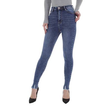 Damen High Waist Jeans von Laulia Gr. S/36 - blue