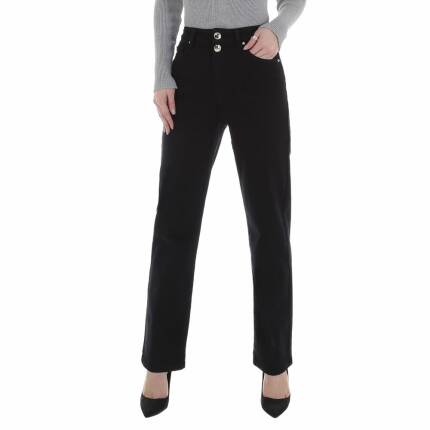 Damen High Waist Jeans von Laulia Gr. S/36 - black