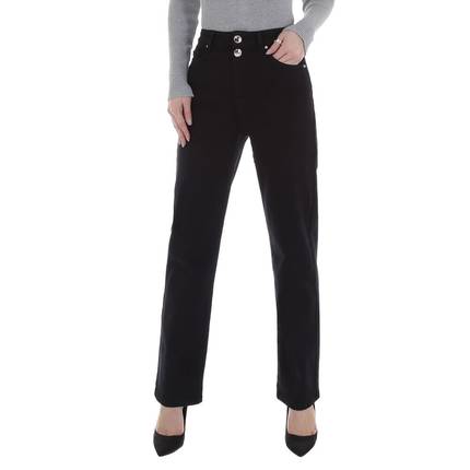 Damen High Waist Jeans von Laulia Gr. S/36 - black