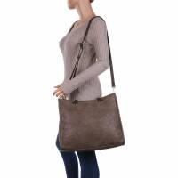 Damen Schultertasche - taupe