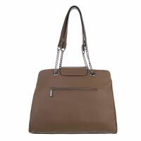 Damen Schultertasche - taupe