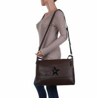 Damen Schultertasche - coffee