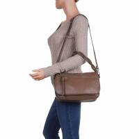 Damen Schultertasche - taupe