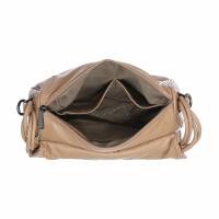 Damen Schultertasche - taupe