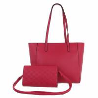 Damen Schultertasche - fuchsia