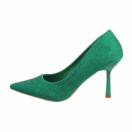 Damen High-Heel Pumps - green Gr. 37