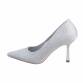 Damen High-Heel Pumps - silver Gr. 40