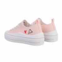 Damen Low-Sneakers - pink