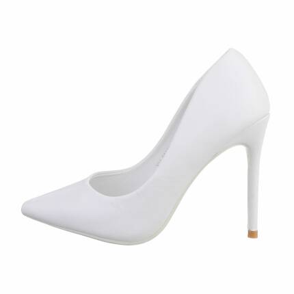 Damen High-Heel Pumps - white Gr. 39