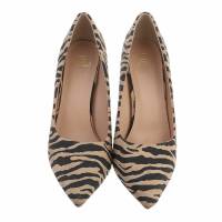 Damen High-Heel Pumps - zebra