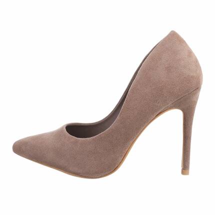 Damen High-Heel Pumps - kakhi Gr. 37