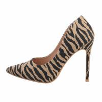 Damen High-Heel Pumps - zebra