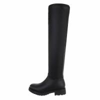 Damen Overknee-Stiefel - black