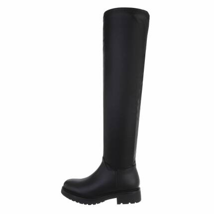 Damen Overknee-Stiefel - black Gr. 38