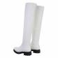 Damen Overknee-Stiefel - white