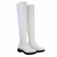 Damen Overknee-Stiefel - white