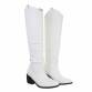 Damen Overknee-Stiefel - white