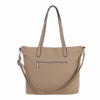 Damen Schultertasche - taupe