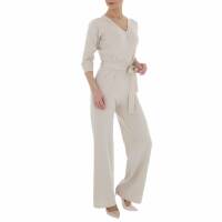 Damen Langer Jumpsuit von Emma & Ashley - beige