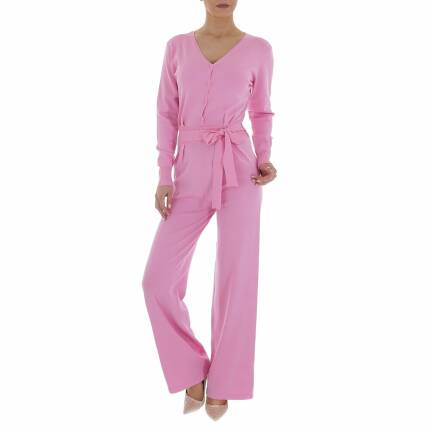 Damen Langer Jumpsuit von Emma & Ashley Gr. M/L - pink