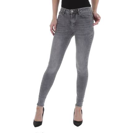 Damen High Waist Jeans von Laulia Gr. M/38 - grey