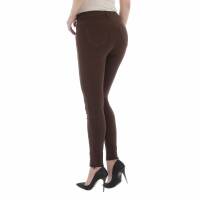 Damen High Waist Jeans von Laulia - coffee