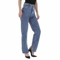 Damen High Waist Jeans von Laulia - blue