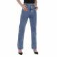 Damen High Waist Jeans von Laulia Gr. L/40 - blue