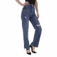 Damen High Waist Jeans von Laulia - blue