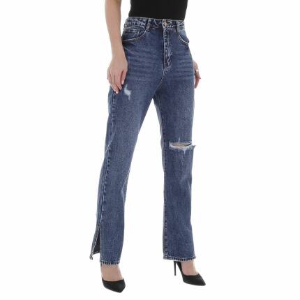 Damen High Waist Jeans von Laulia Gr. S/36 - blue