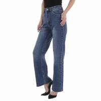 Damen High Waist Jeans von Laulia - blue