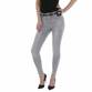 Damen High Waist Jeans von Laulia - L.grey