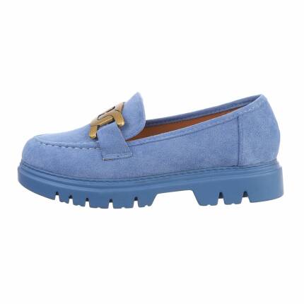 Damen Slipper - blue Gr. 38