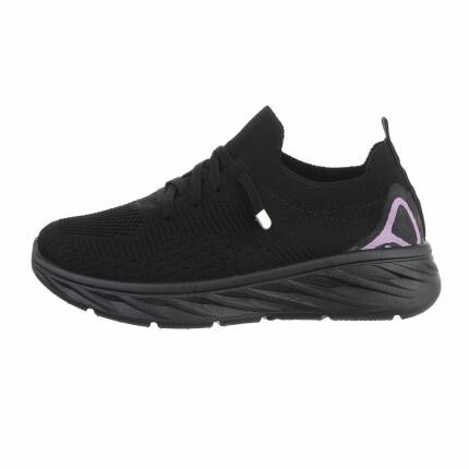 Damen Low-Sneakers - allblack Gr. 36