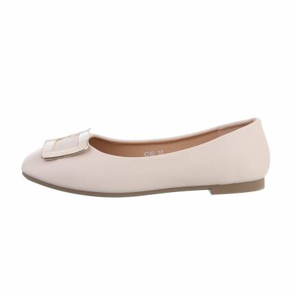 Damen Ballerinas - beige Gr. 37